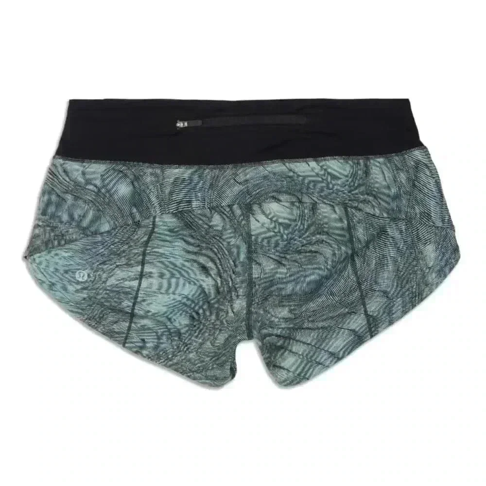 LULULEMON Speed Up MR Short 4” Lined Dimensional Icing Blue Multi 6 Tall